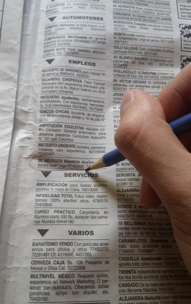 La cara del empleo y desempleo juvenil en Cochabamba