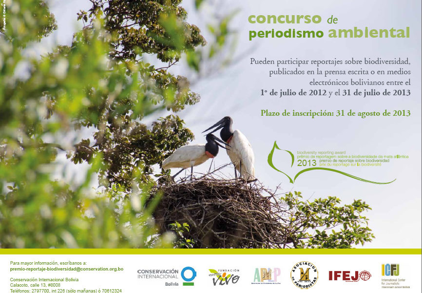 Premio de Reportaje sobre Biodiversidad 2013 cierra sus inscripciones este 31 de agosto