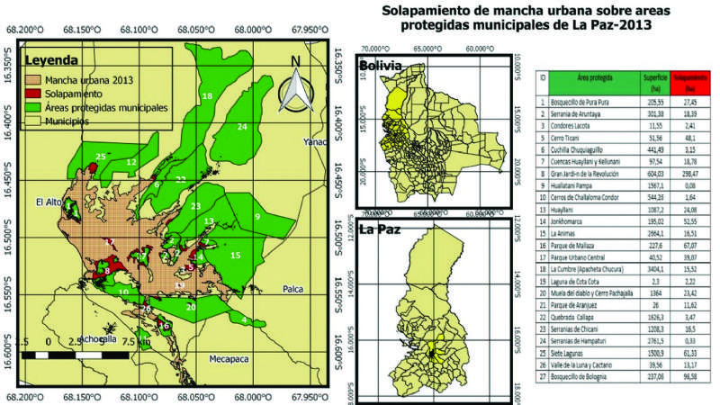 El 23% de áreas protegidas son invadidas por la mancha urbana