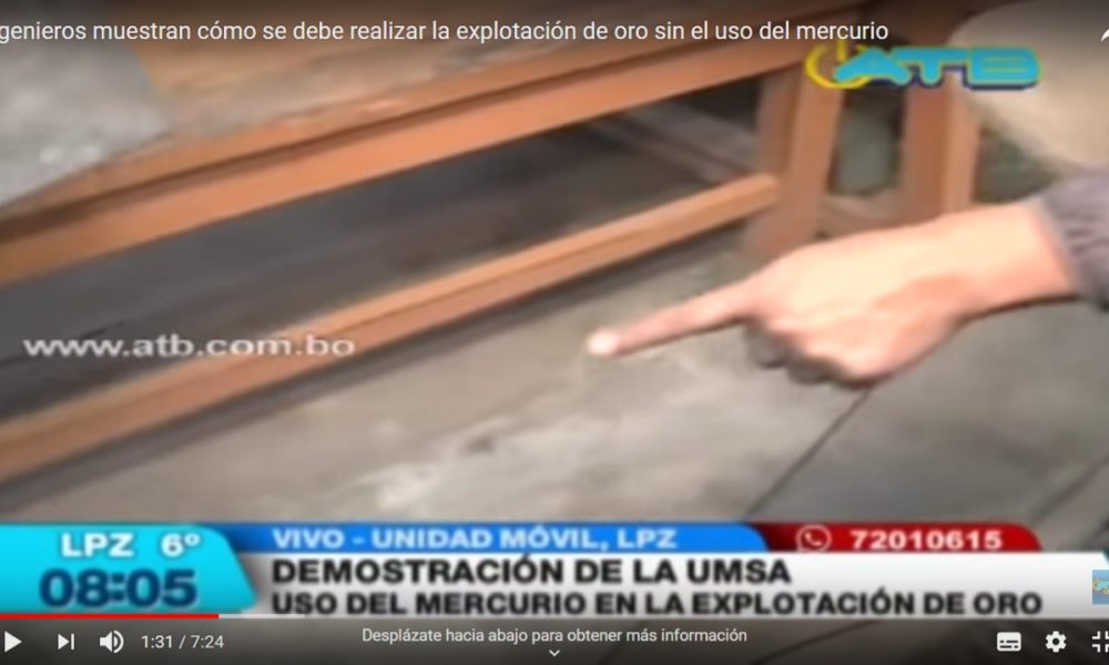 Ingenieros explican cómo se debe realizar la explotación de oro sin el uso del mercurio