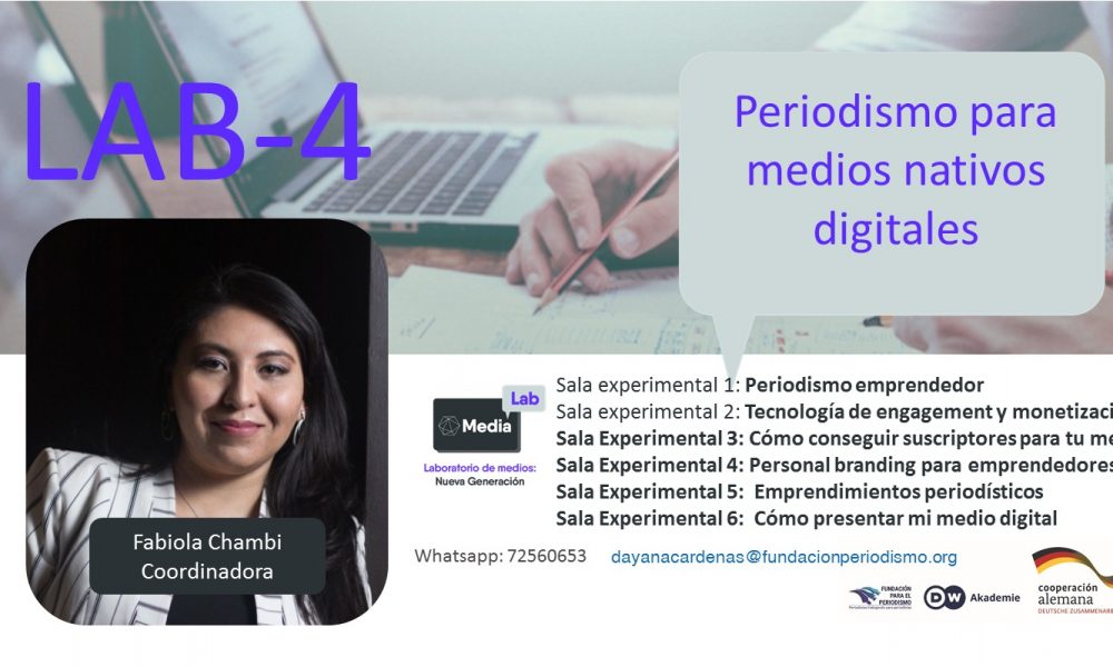 Laboratorio 4: Periodismo para medios nativos digitales