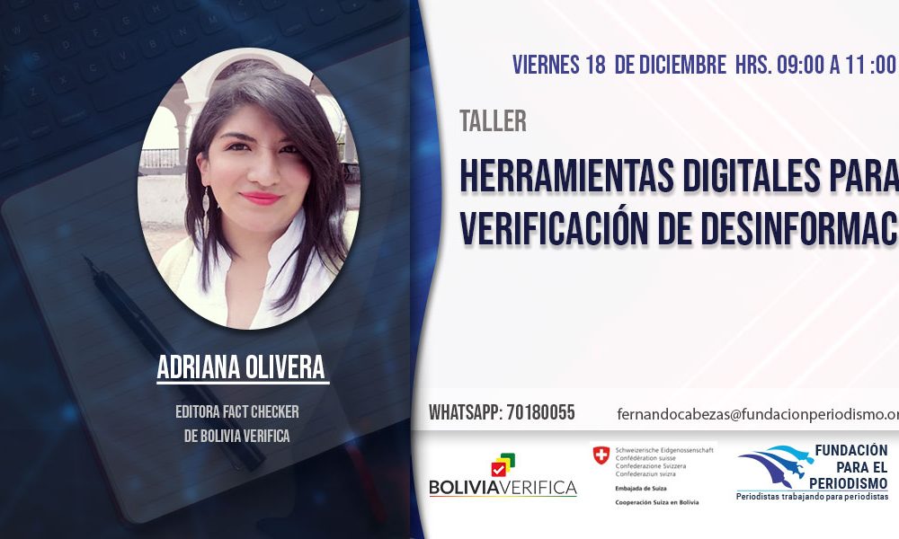 Taller: Herramientas digitales para la verificación de desinformación