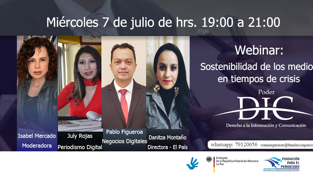 Webinar: Sostenibilidad de los medios en tiempos de crisis