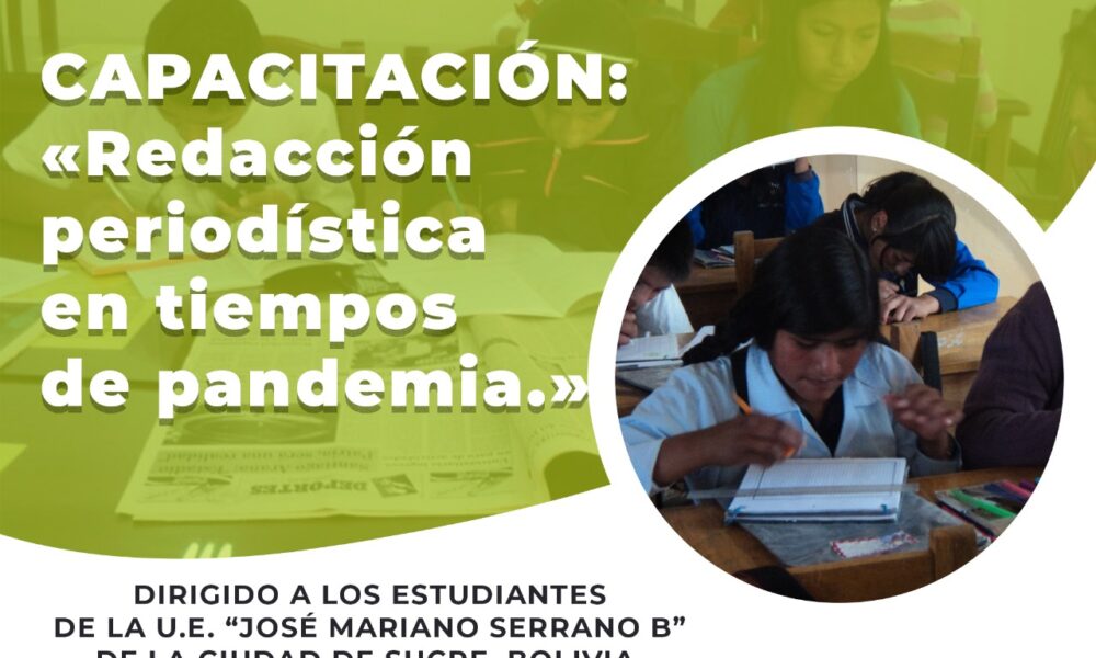 Bolivia Verifica capacitará en redacción periodística a estudiantes de Sucre