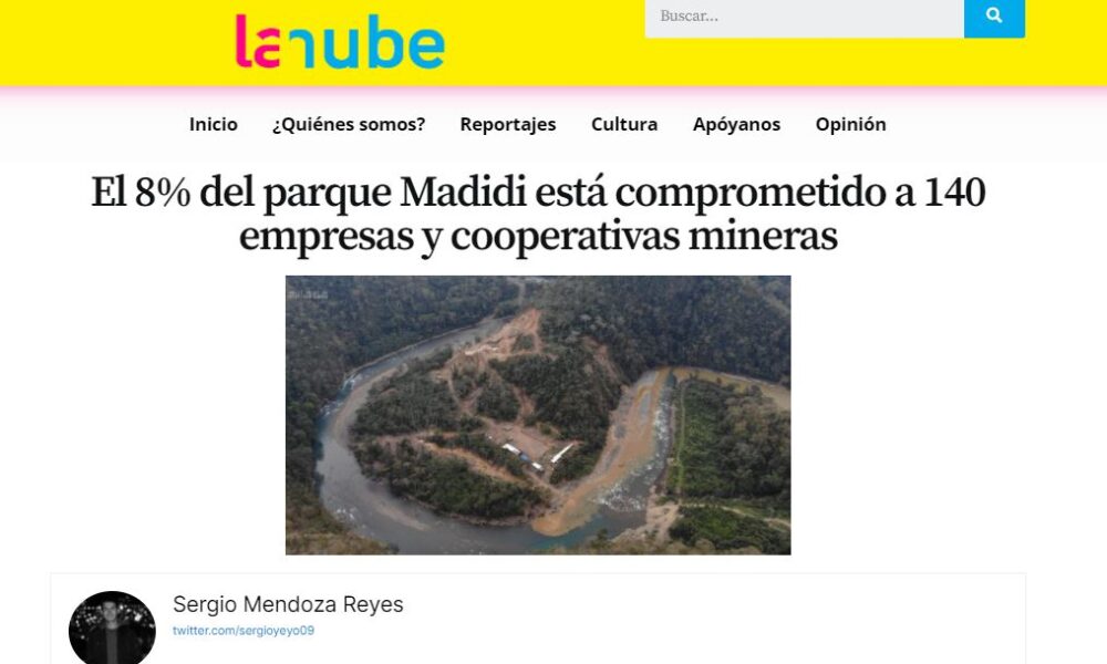 El 8% del parque Madidi está comprometido a 140 empresas y cooperativas mineras