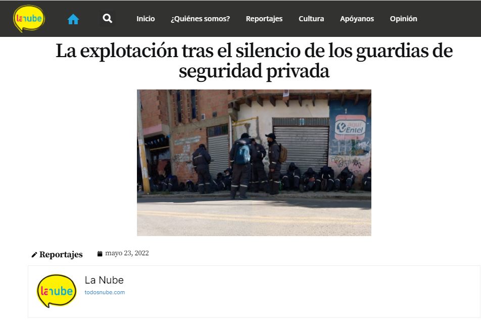 La explotación tras el silencio de los guardias de seguridad privada