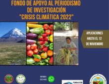 Convocatoria: Fondo de apoyo periodístico “Crisis Climática 2022”