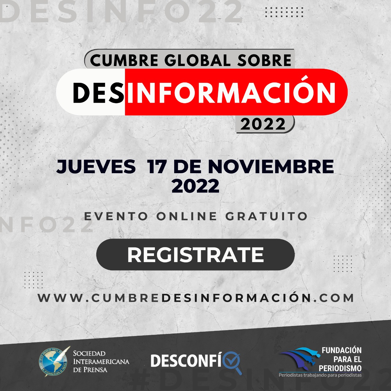 Conoce el programa de la Cumbre Global sobre Desinformación 2022