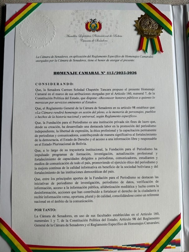 Homenaje Camaral N.° 415/2025-2026 - página 1